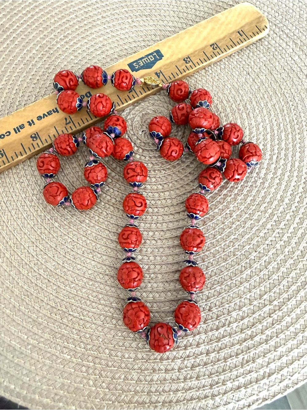 Vintage Carved Necklace